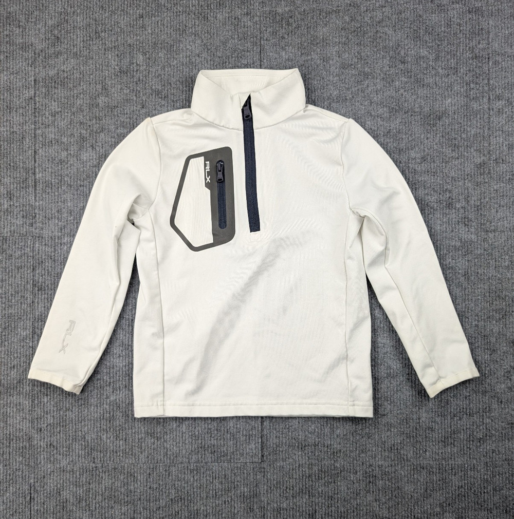 Ralph Lauren RLX 1/4 Zip Kids Boys 4 Athleisure Athletic Preppy Minimal Outdoors